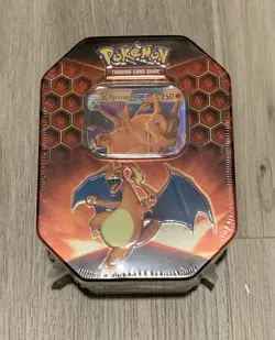Pokemon TCG Hidden Fates Tin CHARIZARD New Factory Sealed 1st PRINT Full Wrap - Image 1