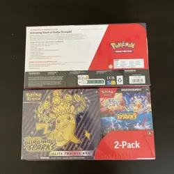 Pokemon Surging Sparks ETB & Booster Bundle Costco 2-pack. Factory Sealed 2BOXES - Image 1