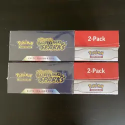 Pokemon Surging Sparks ETB & Booster Bundle Costco 2-pack. Factory Sealed 2BOXES - Image 3