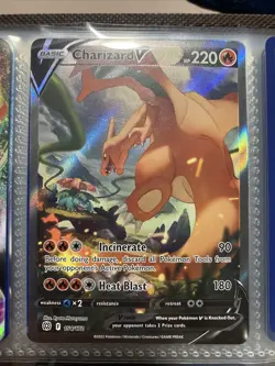 Pokemon TCG Charizard V Sword & Shield: Brilliant Stars 154/172 Holo Ultra Rare - Image 1