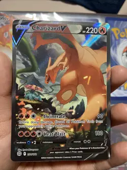 Pokemon TCG Charizard V Sword & Shield: Brilliant Stars 154/172 Holo Ultra Rare - Image 2