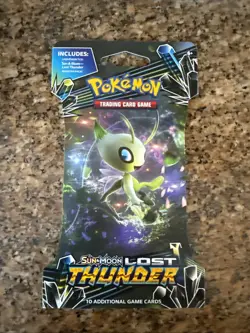 Pokemon TCG Sun & Moon Lost Thunder Sleeved Booster Pack Random Pack Art - Image 1
