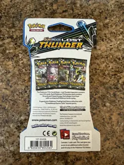 Pokemon TCG Sun & Moon Lost Thunder Sleeved Booster Pack Random Pack Art - Image 2