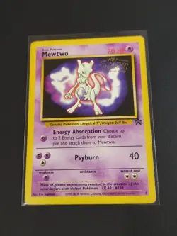 Pokemon TCG Mewtwo Black Star Promo #3 the First Movie WOTC 1999 HP - Image 1