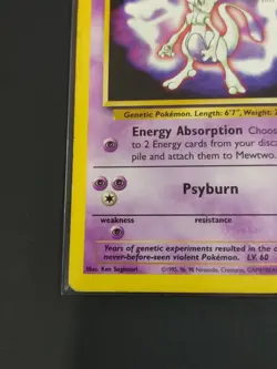 Pokemon TCG Mewtwo Black Star Promo #3 the First Movie WOTC 1999 HP - Image 5