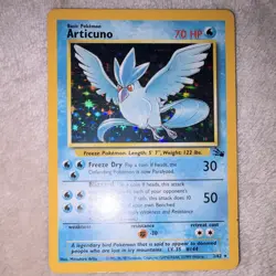 Wizards of the Coast Pokemon TCG Articuno 2/62 Fossil Holo Rare Unlimited 70 HP - Image 1