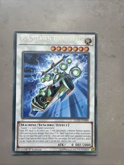 Yugioh F.a. Dawn Dragster Misprint Name Shift Lp - Image 1