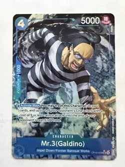 Mr.3 (Galdino) Alternate Art SR (OP16-056) One Piece TCG The Time of Battle NM - Image 1