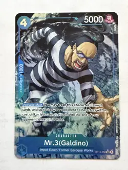 Mr.3 (Galdino) Alternate Art SR (OP16-056) One Piece TCG The Time of Battle NM - Image 2