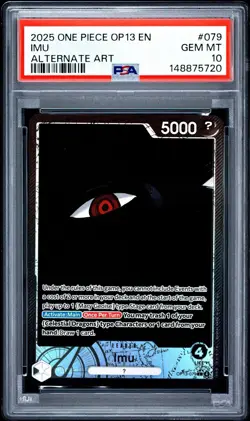 2025 ONE PIECE OP13-CARRYING ON HIS WILL ALTERNATE ART #079 IMU PSA 10 - Image 1