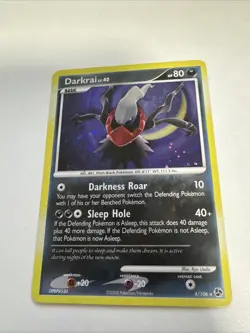 Pokemon TCG Darkrai #4/106 Great Encounters 2008 Rare Holo Card Lightly Played - Image 1