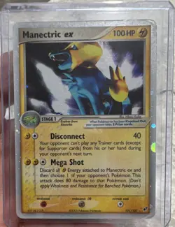 Pokemon Manectric ex 101/107 Ultra Rare Holo EX Deoxys Card 2005 EN 100HP - Image 1