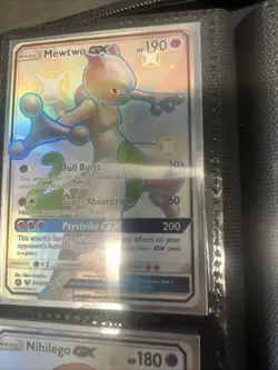 Mewtwo GX SV59/SV94 Hidden Fates Shiny Vault Full Art Shiny Holo Rare Card - Image 4