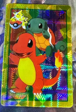 Pocket Monster Anime Charmander- Bandai Cardass Sticker Pokemon Card -Foil- 1998 - Image 1