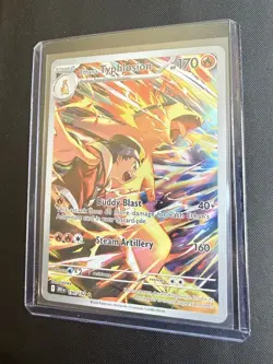 Pokemon TCG Ethan's Typhlosion Destined Rivals Illustration Rare Card 190/182 - Image 1