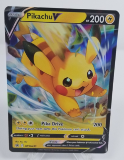 Pikachu V - Holo SWSH: Sword & Shield Promo Cards SWSH285 LP Pokemon TCG - Image 1