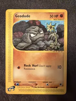 Geodude Expedition Base Set 110/165 Common Pokemon Card - Image 1