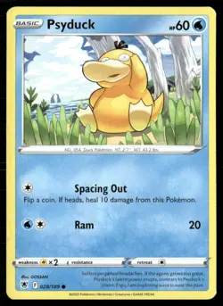 2022 Sword & Shield - Astral Radiance Psyduck Basic/Common #28 - Image 1