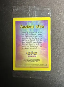 SEALED Ancient Mew Pokemon New Movie Promo Double Holo Foil Rare 1999-2000 Card - Image 1