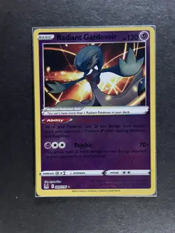 Radiant Gardevoir Sword&Shield Lost Origin 069/196 HOLO Rare card - PWE - Image 1