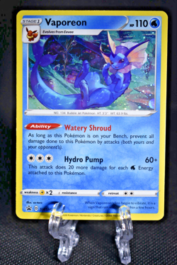 Vaporeon SWSH072 SWSH: Sword & Shield Promo Cards Holo - LP - Image 1