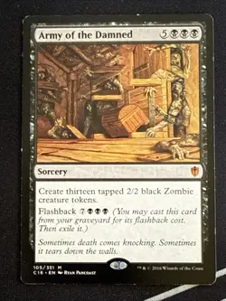 1x Army of the Damned (105) Commander 2016 HP MTG Magic the Gatheirng x1 MKE - Image 1