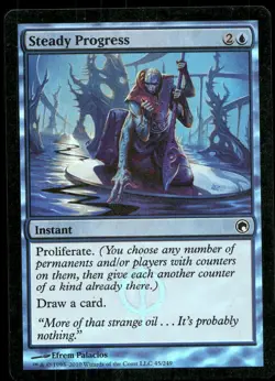 FOIL STEADY PROGRESS SCARS OF MIRRODIN MAGIC: THE GATHERING LP - Image 1