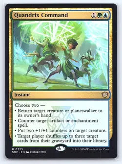 Quandrix Command 325 Commander: Secrets of Strixhaven Magic: The Gathering LP - Image 1