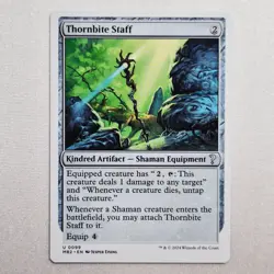 MTG: Mystery Booster 2 - Thornbite Staff (White Border) #0099 - Image 1