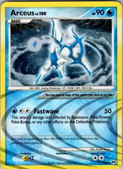 Arceus (AR4) AR4 Holo Holo Rare Arceus Pokemon Moderately Played - Image 1