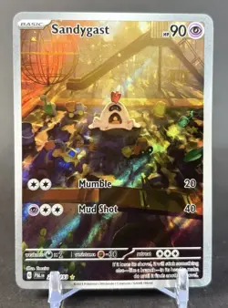 Pokemon TCG Sandygast 214/193 Paldea Evolved Illustration Rare Holo - Image 1