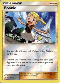 BONNIE 103/131 UC FORBIDDEN LIGHT POKEMON REVERSE HOLO LP - Image 1