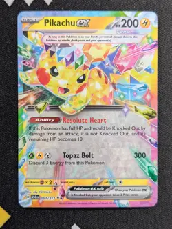 Pikachu ex - 057/217 ME: Ascended Heroes Pokemon NM Holo - Image 1