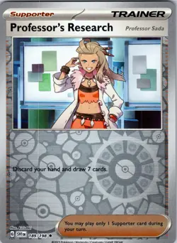 Professor's Research (Sada) 189/198 Scarlet & Violet Pokemon Reverse Holo NM - Image 1