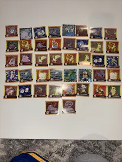 1999 Pokemon ArtBox Stickers Series 1 Lot Of 42 Holo And Base - Image 1