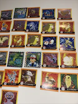 1999 Pokemon ArtBox Stickers Series 1 Lot Of 42 Holo And Base - Image 4