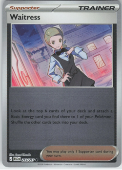 WAITRESS 215/217 C ME: ASCENDED HEROES POKEMON REVERSE HOLO NM/M WAITRESS - Image 1