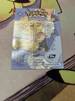 Topps Pokemon The First Movie holo foil checklist textured 2nd print black logo - Image 2