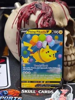 ☠☠ Pokemon Flying Pikachu V 006/025 Celebrations Holo - Image 1