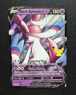 Pokemon TCG - Dark Sylveon V SWSH134 - OVERSIZED Promo - Celebrations Collection - Image 1