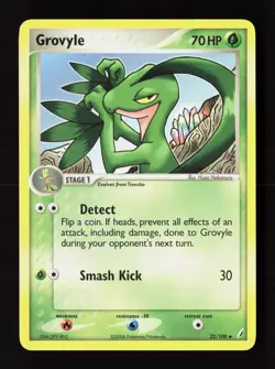 Grovyle 32/100 Uncommon Crystal Guardians Pokemon Lightly Played - Image 1