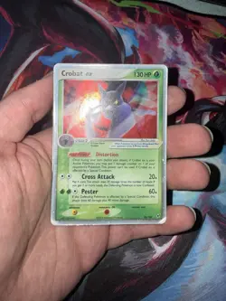 Pokemon Crobat ex 96/107 Deoxys Holo Ultra Rare English 130 DM Stage 2 - Image 2