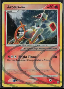 Arceus (AR3) AR3 Pokemon Arceus Holo Rare Damaged - Image 1