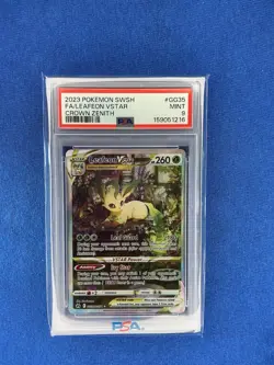 2023 Pokemon Crown Zenith LEAFEON VSTAR #GG35 Full Art PSA 9 MINT - Image 1