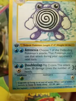 Vintage Pokemon 1st Edition Shadowless Base Set Lot Poliwhirl Magnemite Pidgey - Image 5
