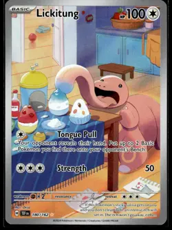 Lickitung 180/162 Illustration Rare Temporal Forces Pokemon NM - Image 1