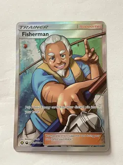 Pokemon TCG - Fisherman SV83/SV94 Hidden Fates: Shiny Vault Holo Shiny Holo Rare - Image 1