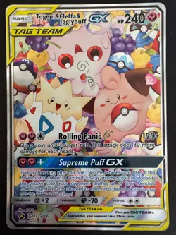 Togepi & Cleffa & Igglybuff GX Promo 143a/236 Tag-Team Pokemon Cosmic Eclipse - Image 1