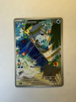 Oshawott 105/086 Illustration Rare IR Pokemon White Flare English NM - Image 1