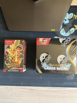 Pokemon Chaos Rising Booster Box And Ascended Hero’s Booster Bundle Sealed - Image 1